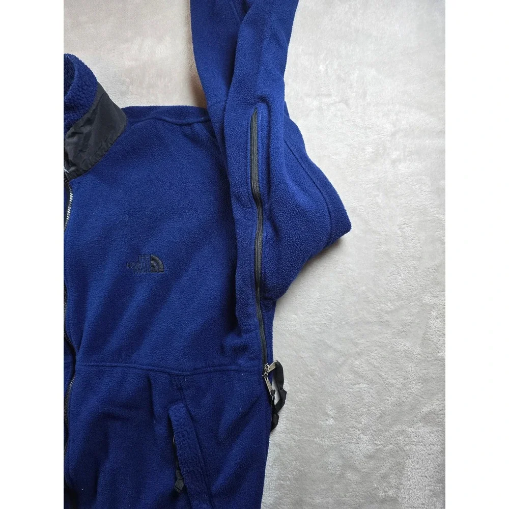 Vintage The North‎ Face Fleece Jacket Mens M Blue Full Zip Season 17 90s *Read